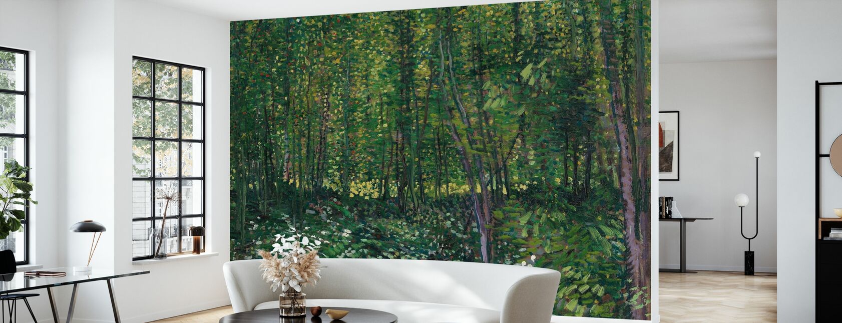 Trees and Undergrowth - Wallpaper - Living Room