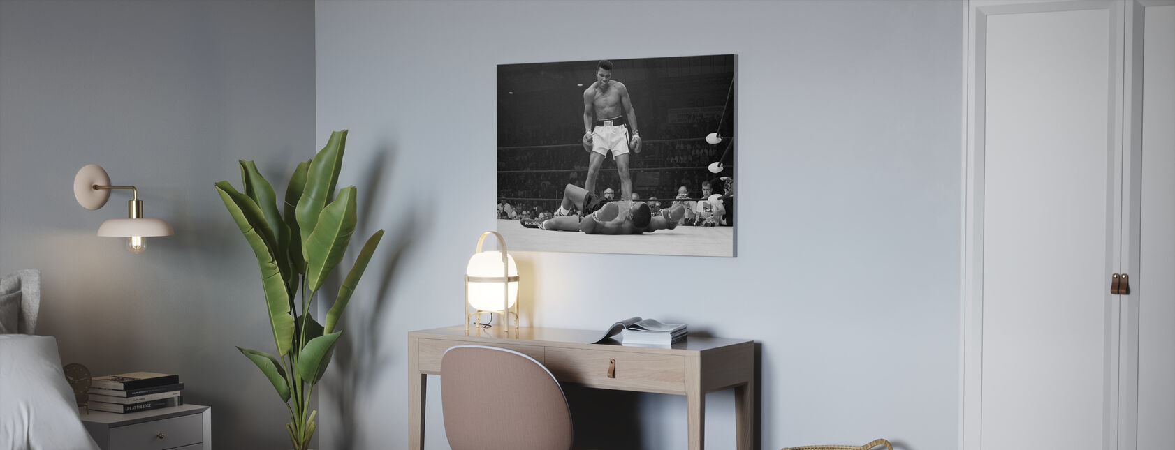Muhammad Ali vs Sonny Liston - Impression sur toile - Bureau