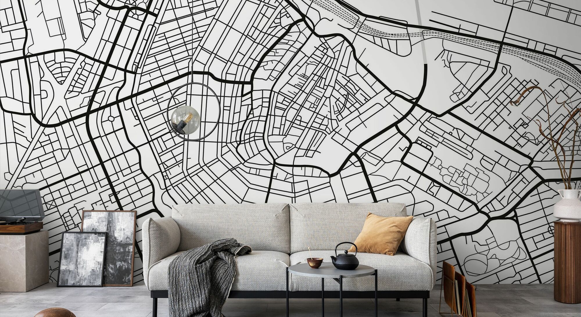 Amsterdam Map – elegant wall mural – Photowall