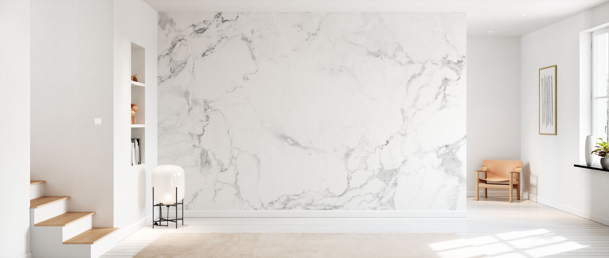 White Marble – trendy wall mural – Photowall