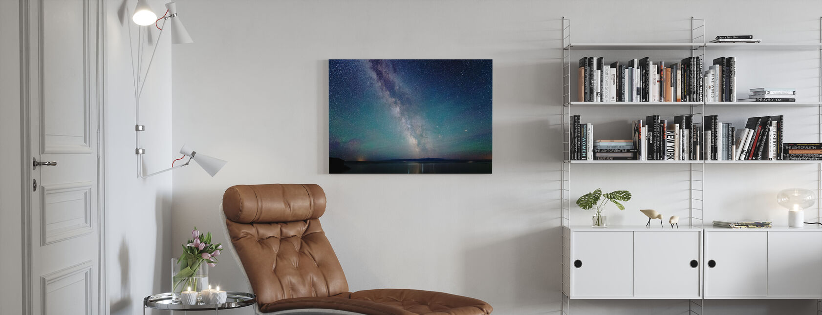 Milky Way Night Sky - Canvas print - Living Room