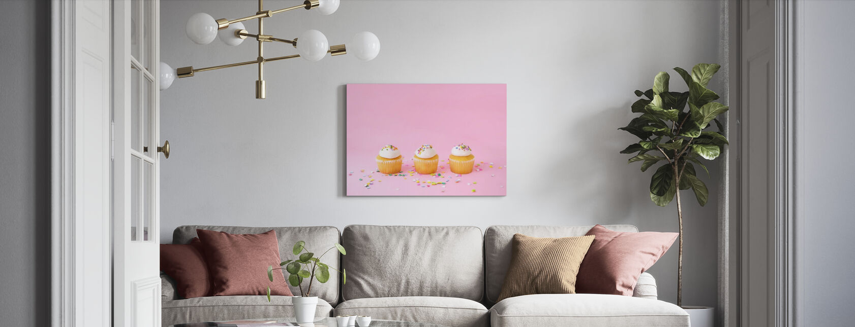 Frosted Cupcakes - Canvas print - Living Room