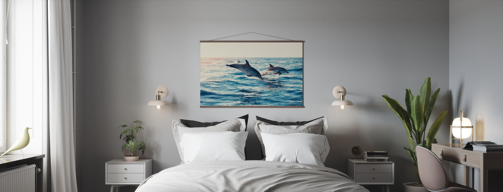 Dolphins Jumping from the Sea - Poster - Bedroom