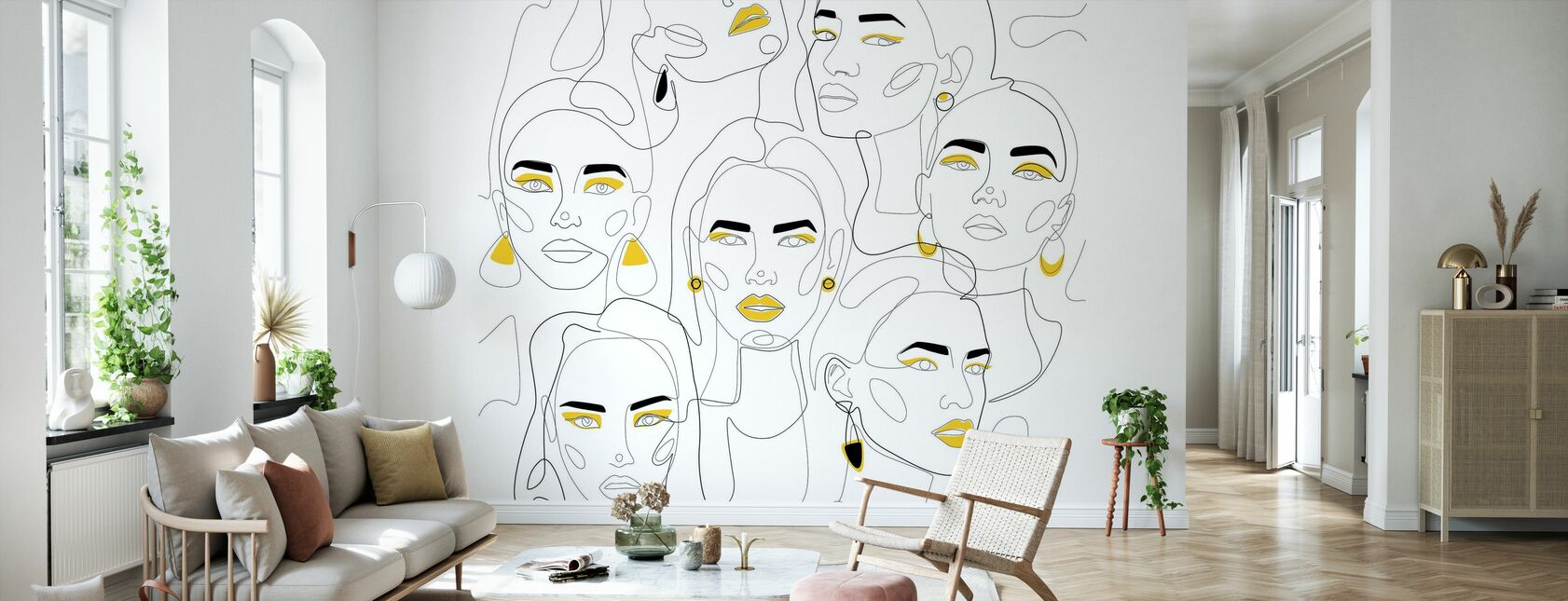 In Mustard II - Wallpaper - Living Room