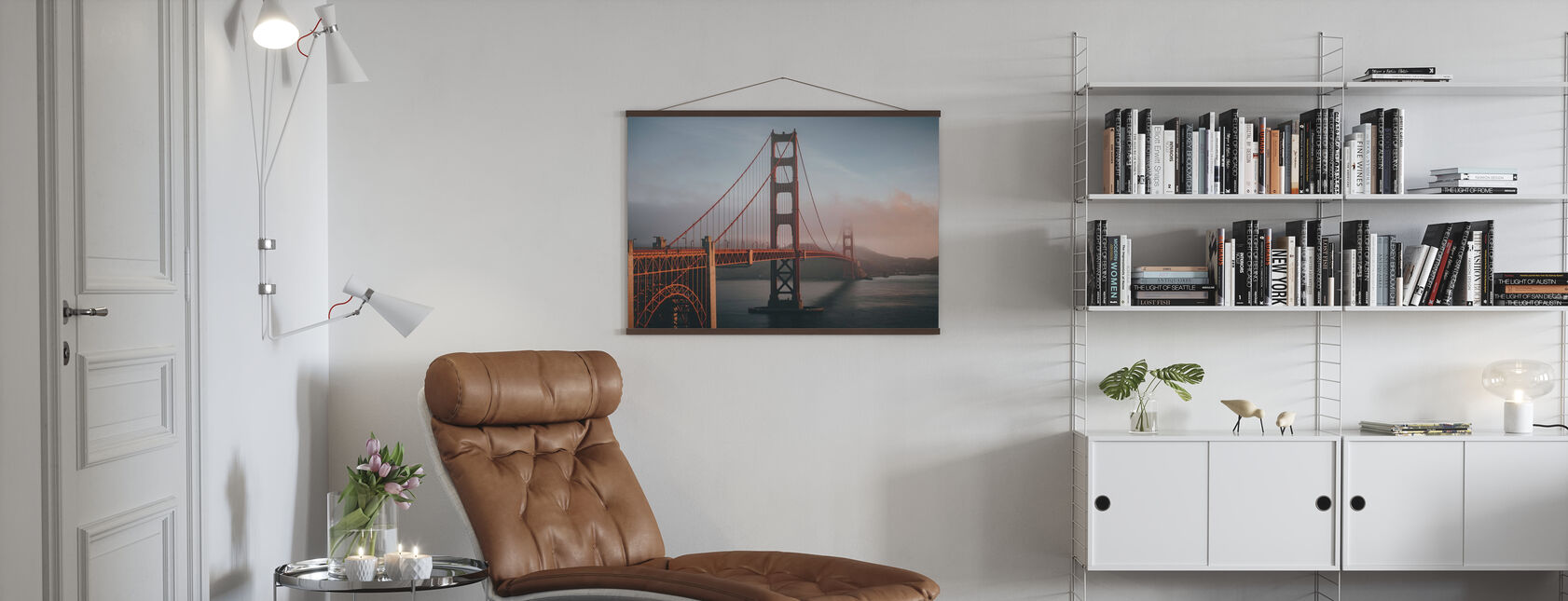 Golden Gate i Tåke - Plakat - Stue