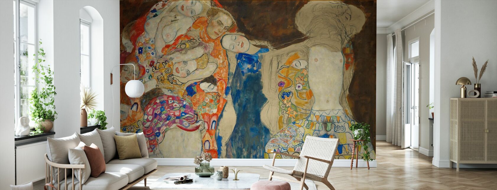 Novia - Gustav Klimt - Papel pintado - Salón
