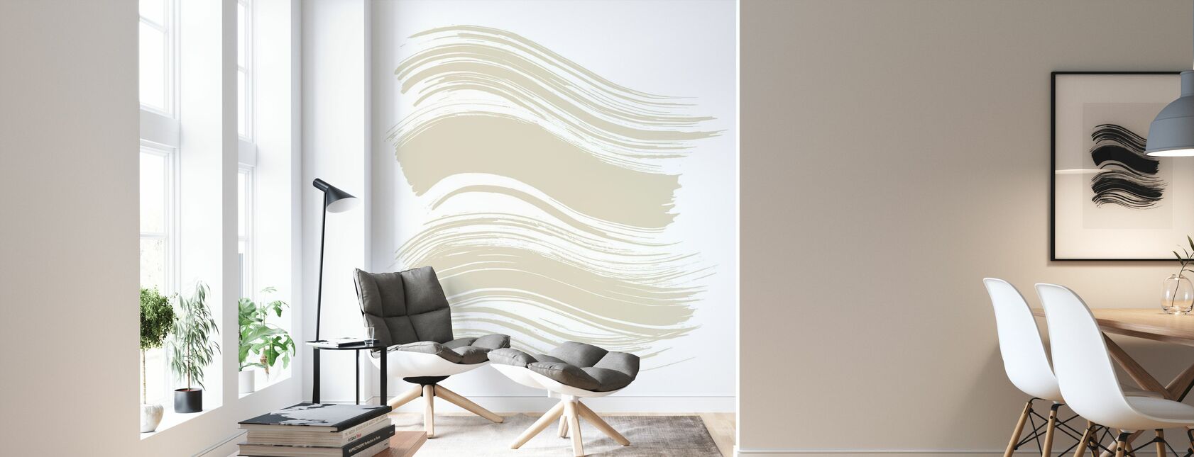 Wave - Bright Plage - Wallpaper - Living Room
