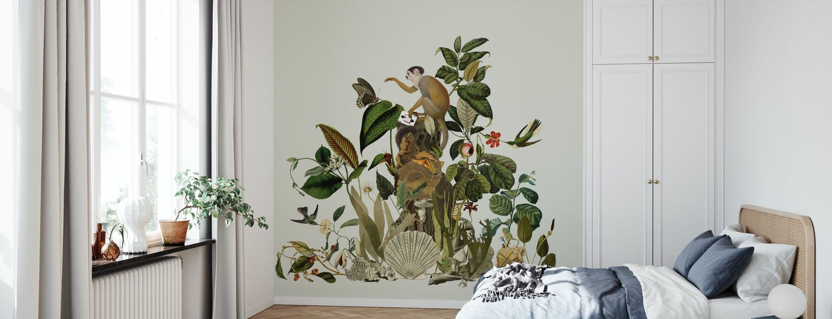 Enchanted - Green - Wallpaper - Bedroom