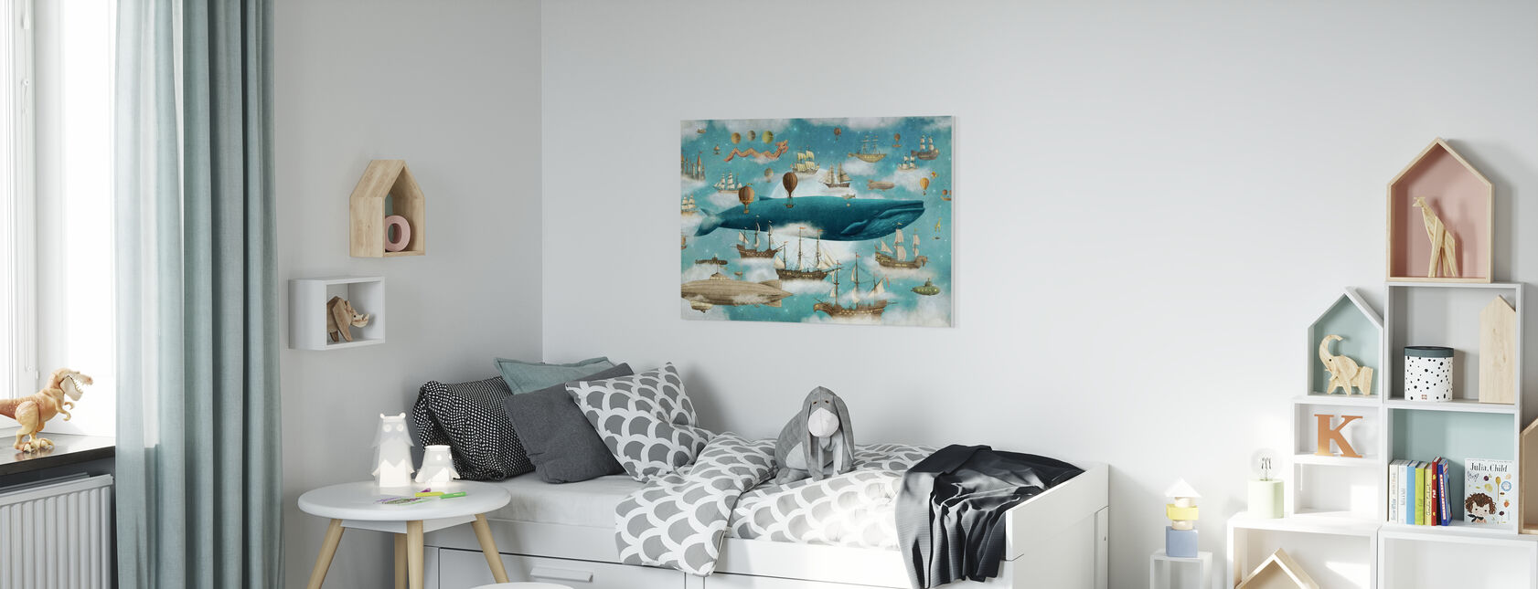 Ocean Meets Sky Cover - Canvas print - Kids Room
