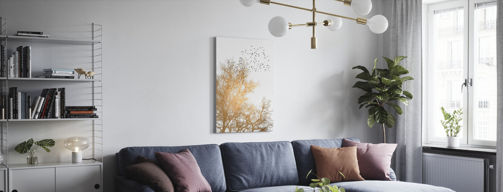Golden Skies - Canvas print - Living Room