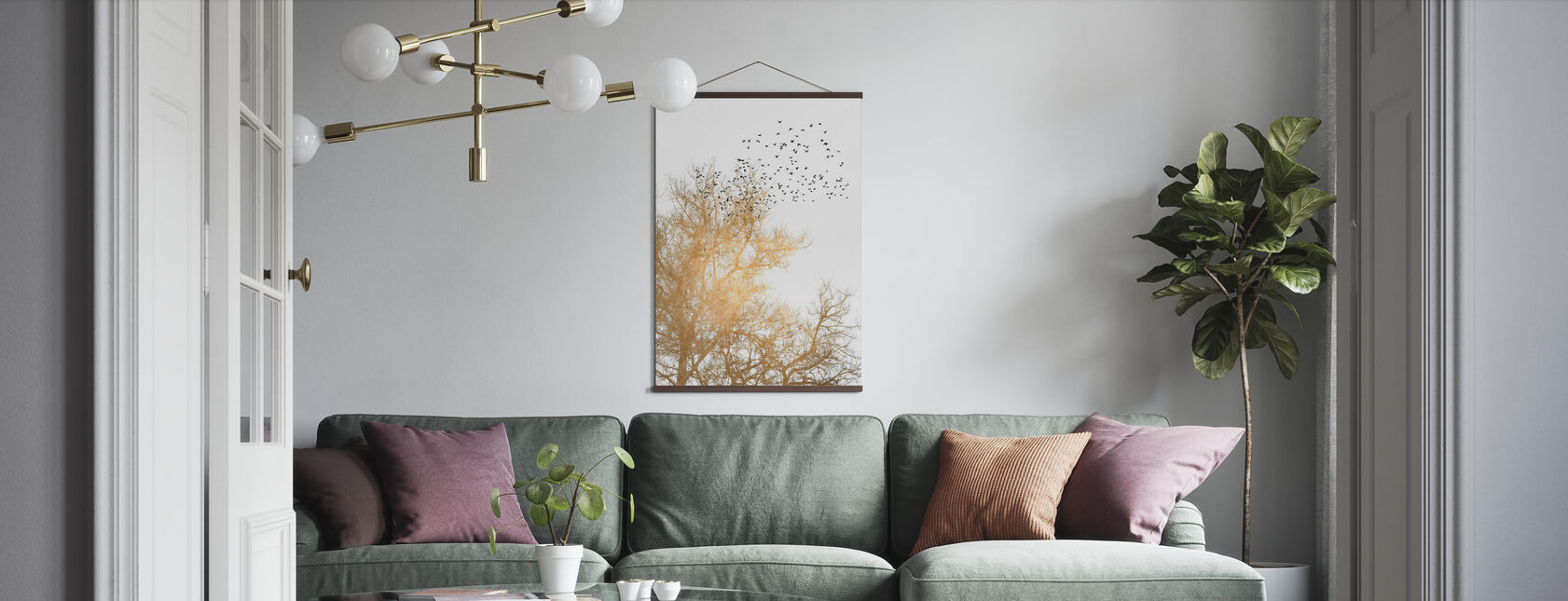 Golden Skies - Poster - Living Room
