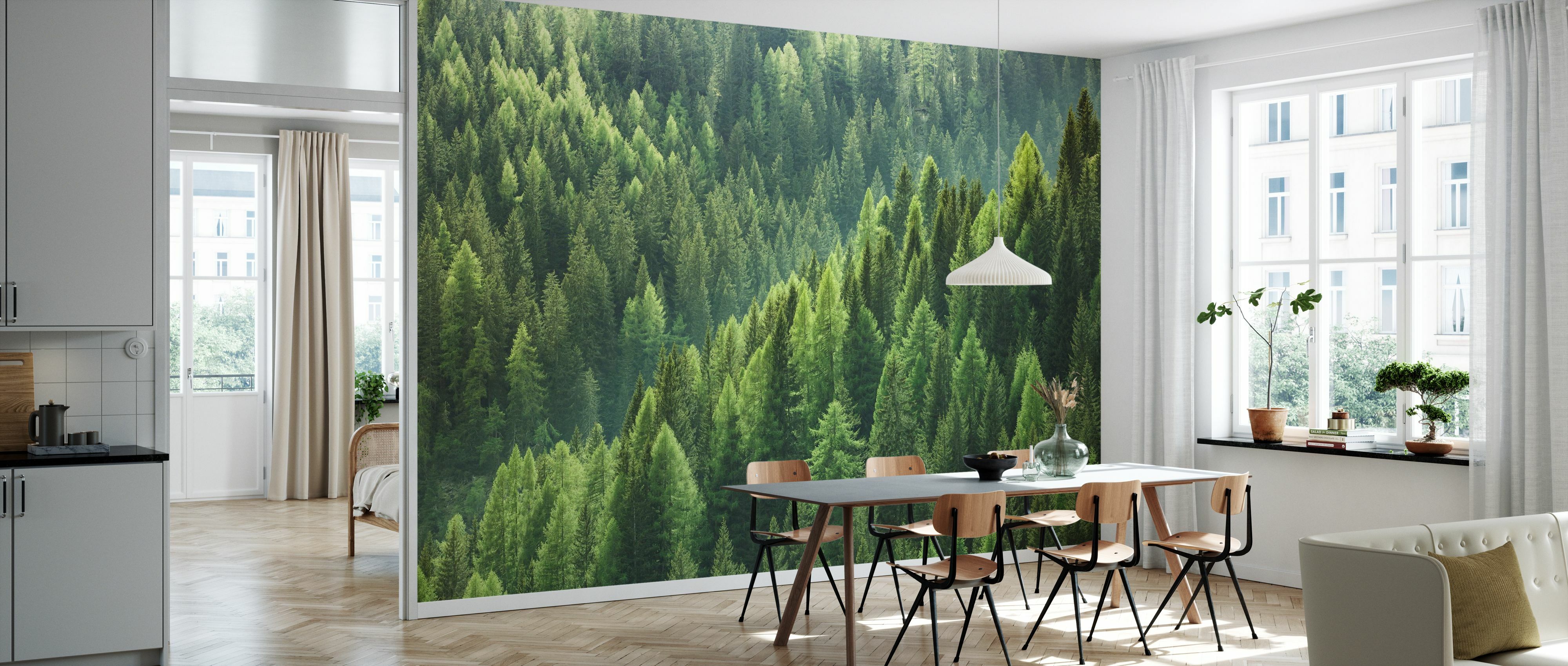 Lake Forest Green Trees Nature Wall Mural Photo Wallpaper GIANT WALL DECOR 