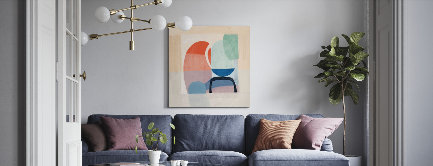 Multiform - Canvas print - Living Room