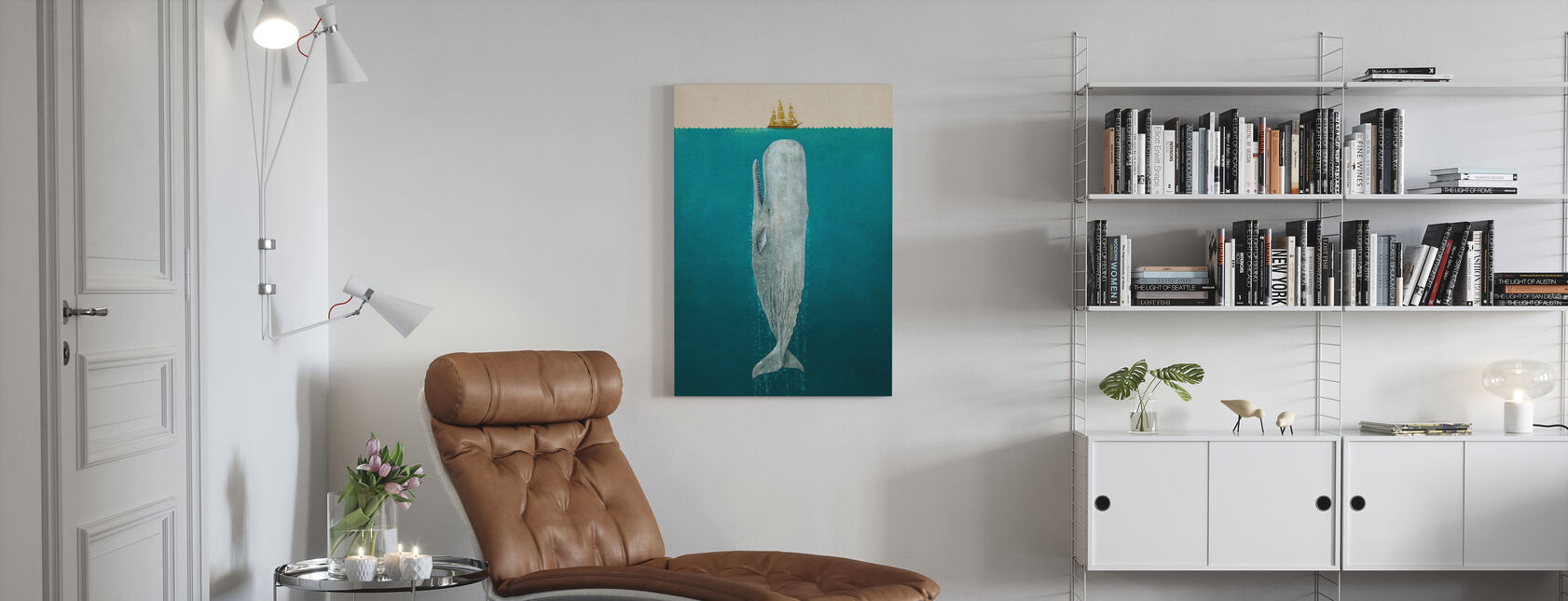 Whale - Canvas print - Living Room
