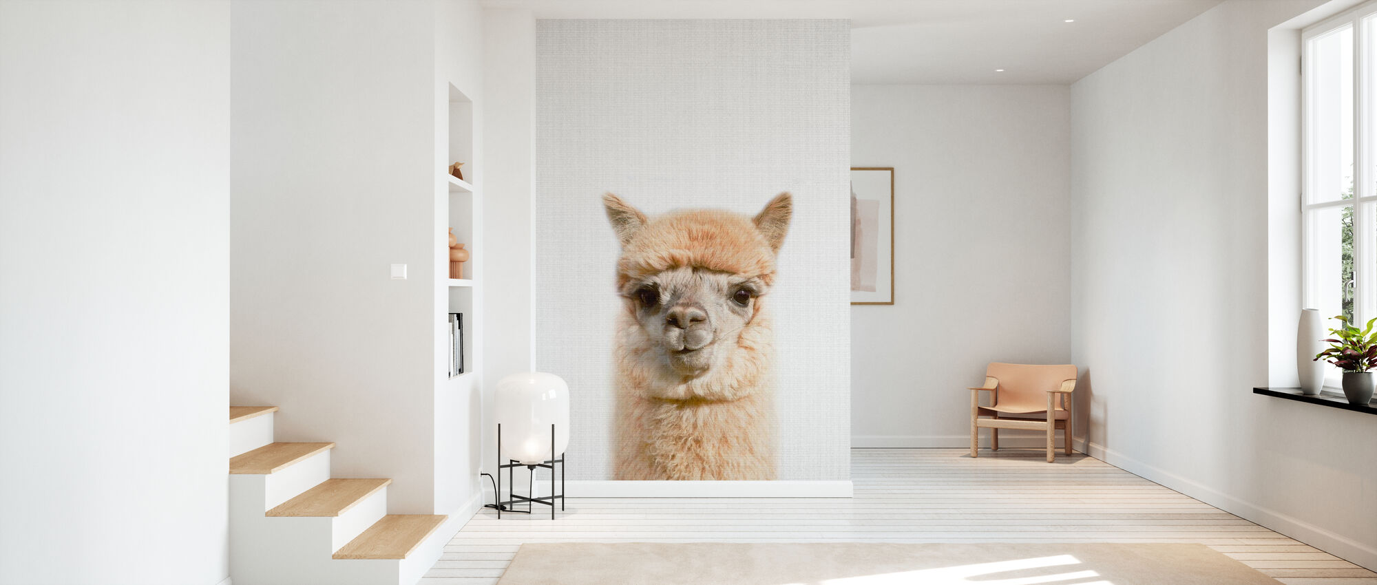abstract Pelgrim Belastingen Alpaca – Gratis bezorgd fotobehang van de hoogste kwaliteit – Photowall