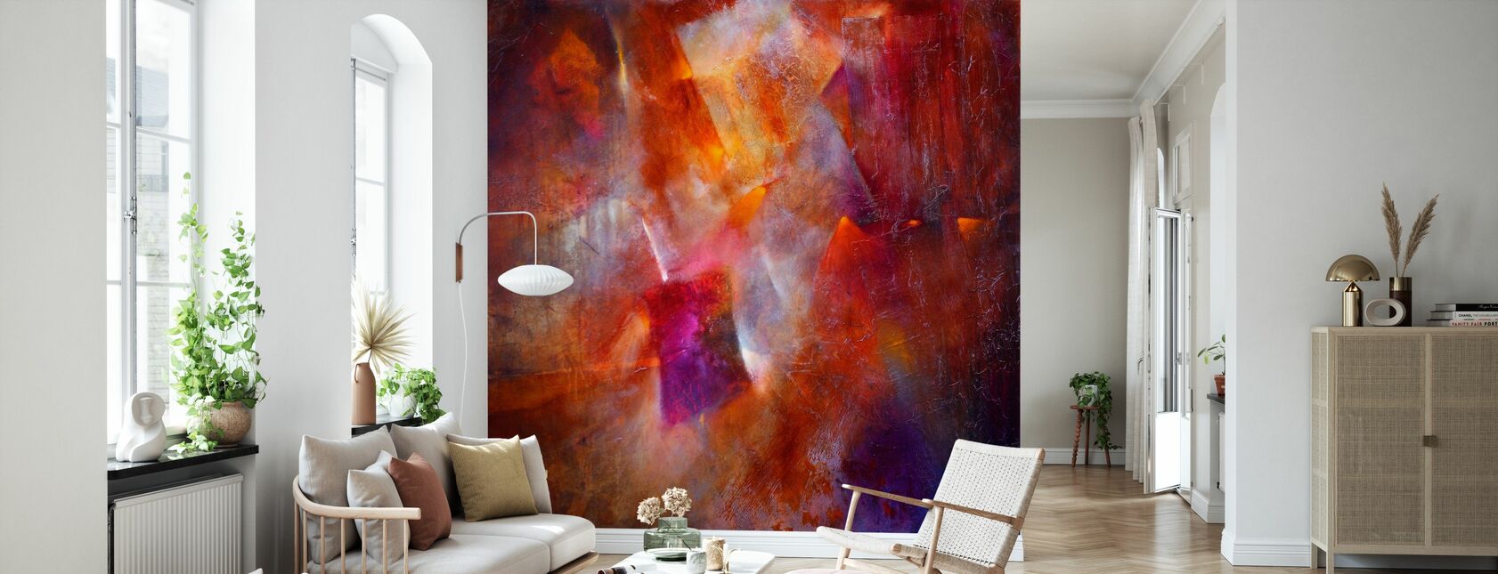 Fireplace Fire - Wallpaper - Living Room