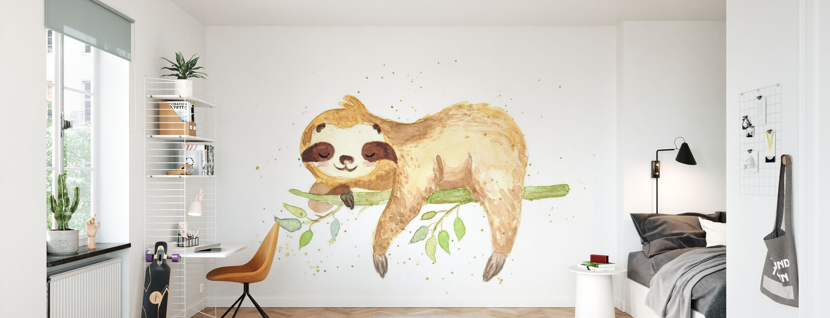 Sloth - Wallpaper - Kids Room