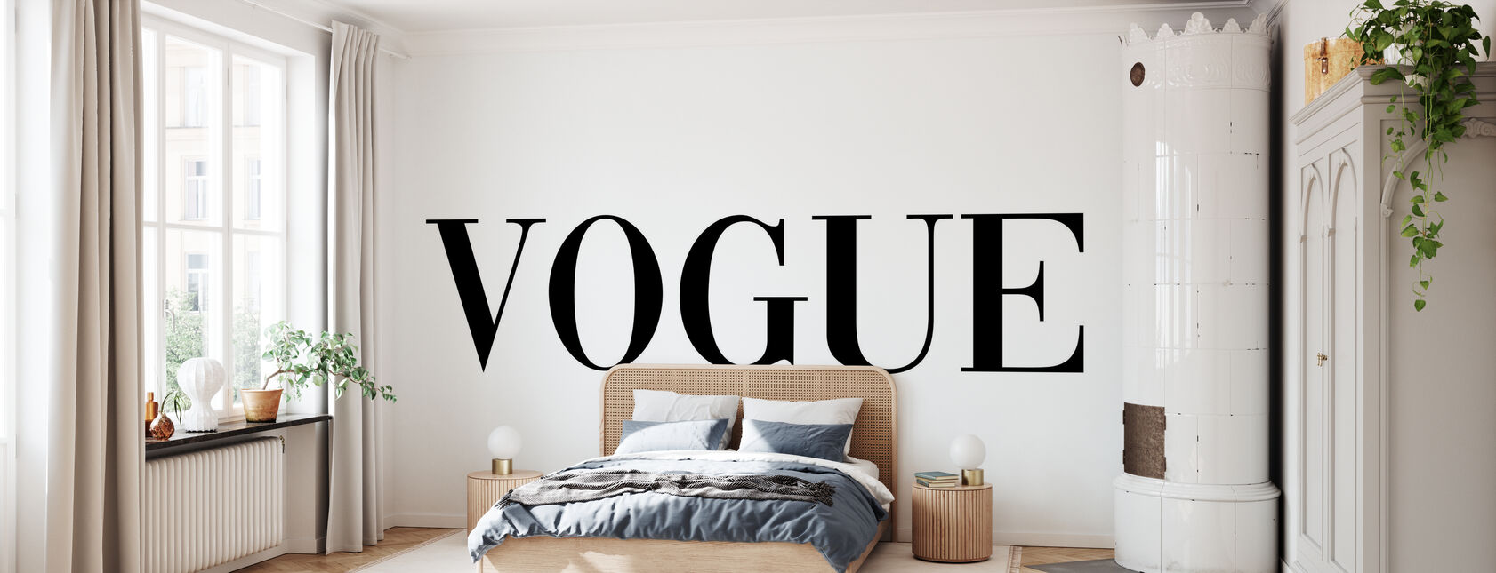 Paisagem Vogue - Papel de parede - Quarto