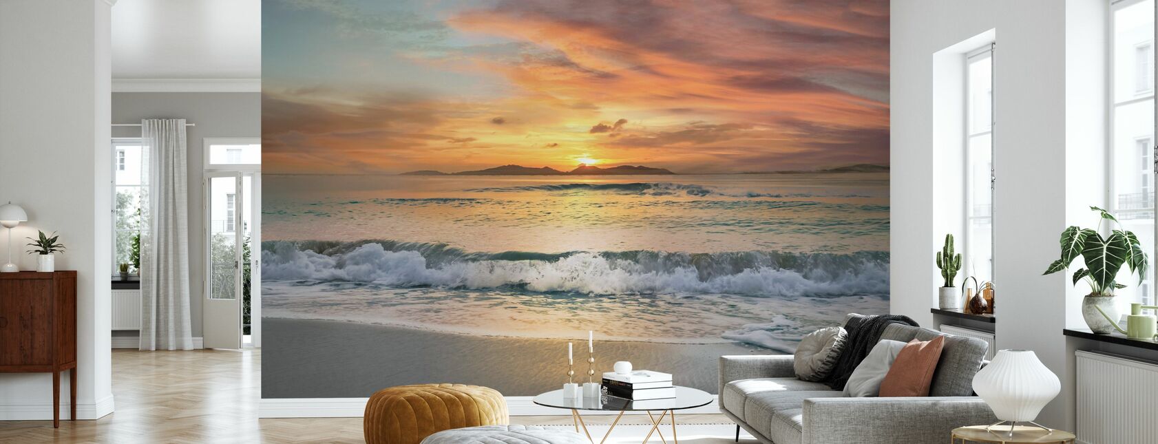 Sunset Beach - Wallpaper - Living Room