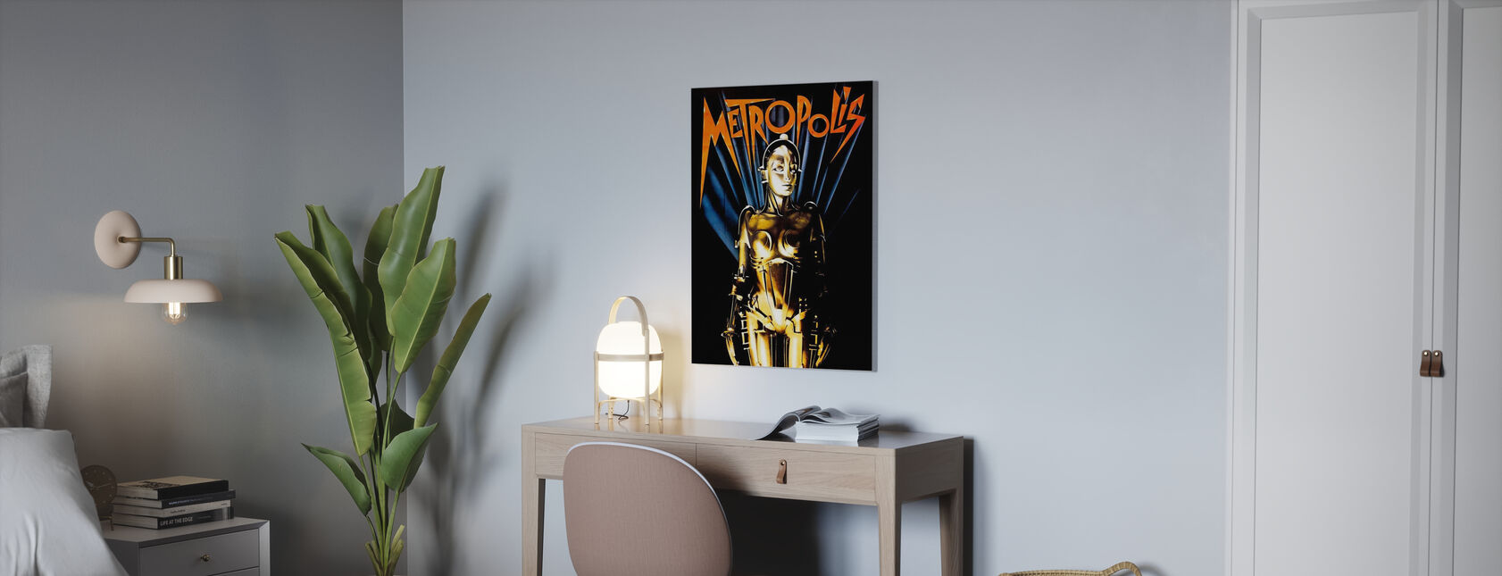 Metropolis - Infographics - Canvas print - Kantoor
