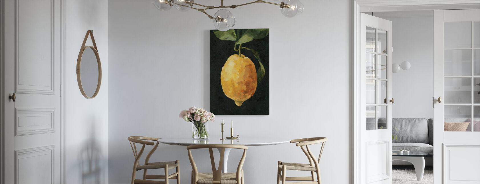Donkere citroen - Canvas print - Keuken