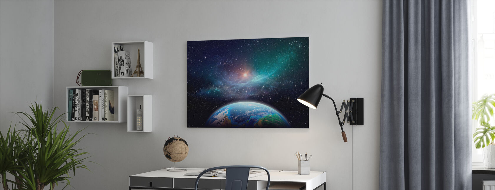 Exoplanet in Deep Space - Canvas print - Office