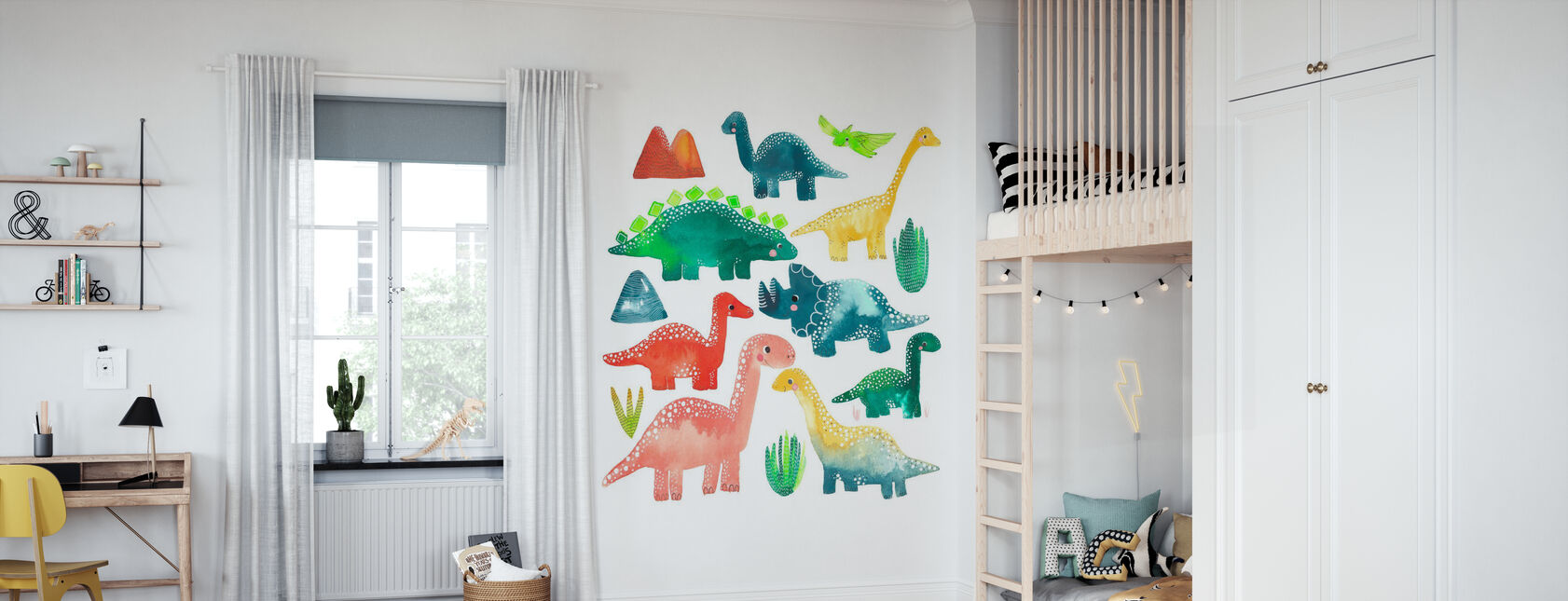 Dinozaur - Tapeta - Pokój dziecięcy