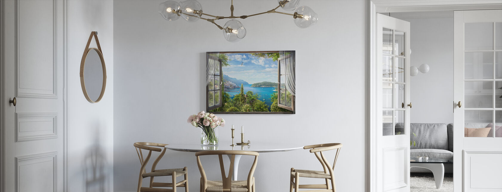 Window Bay View - Canvas print - Kitchen