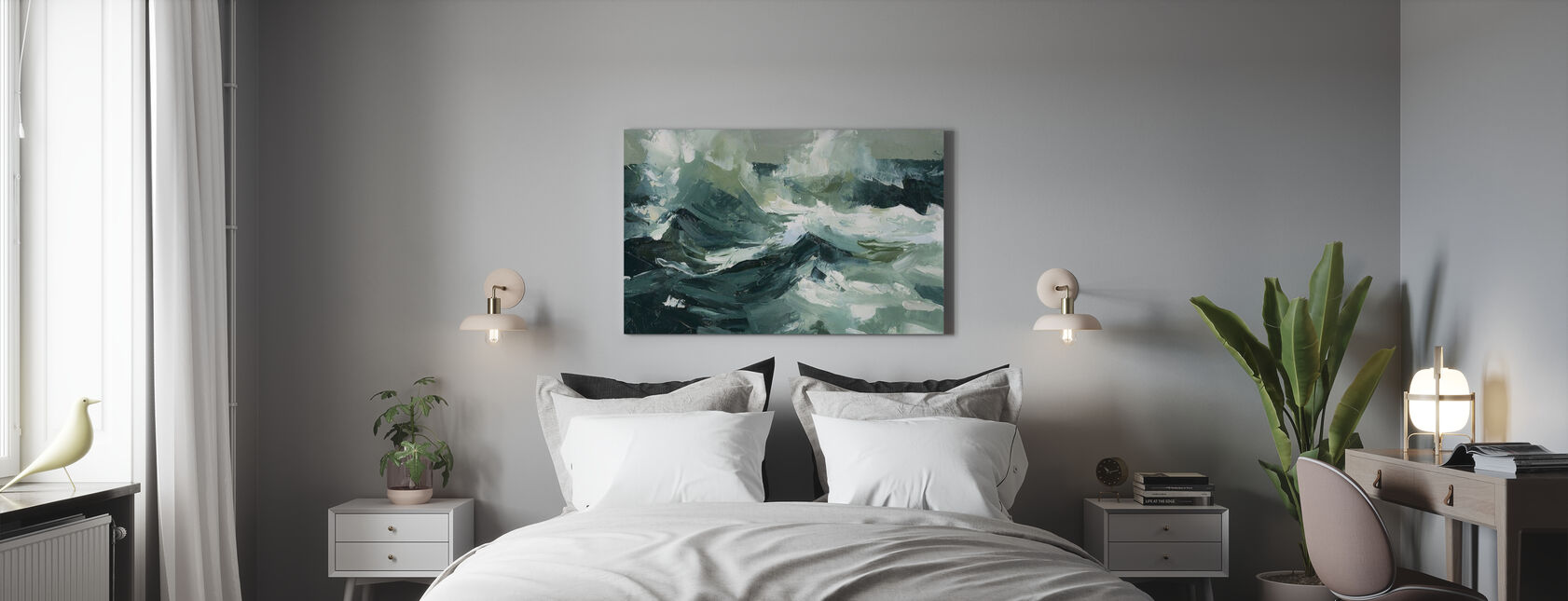 Choppy Ocean View I - Canvas print - Bedroom