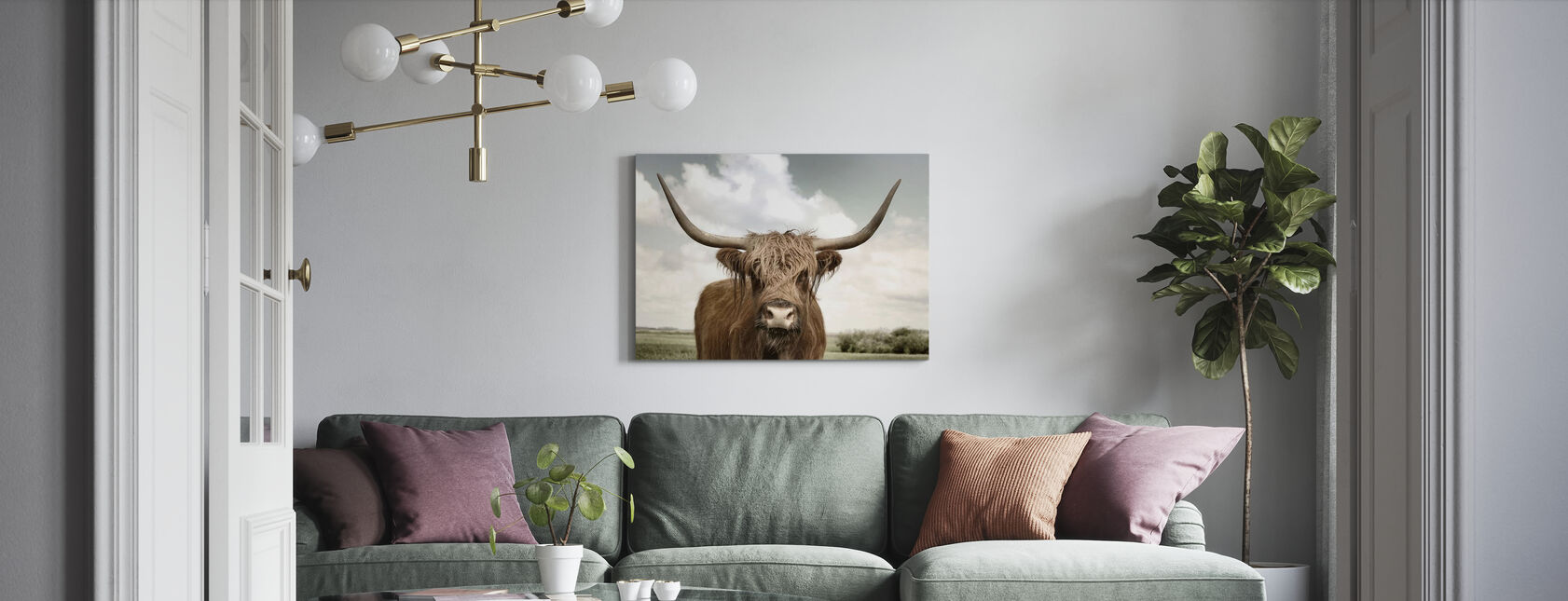 On the Ranch - Canvas print - Living Room