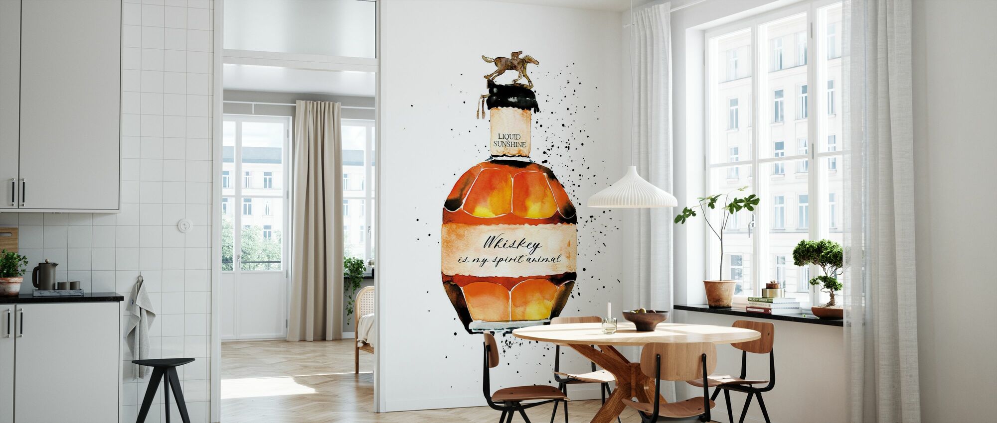 Whiskey is My Spirit Animal – affordable wall mural – Photowall