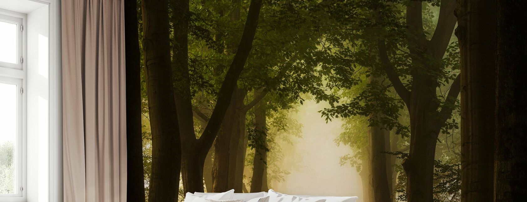 Path Through Forest - Wallpaper - Bedroom