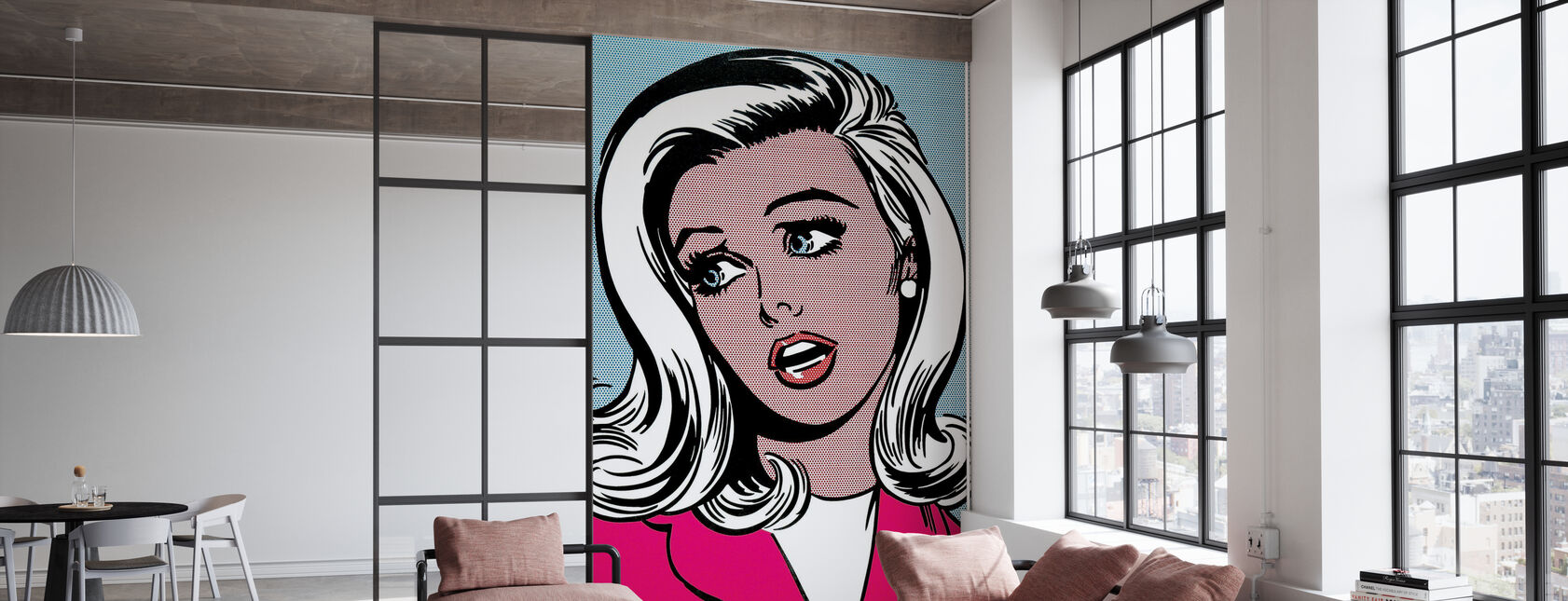 Girl in Pink - Wallpaper - Office