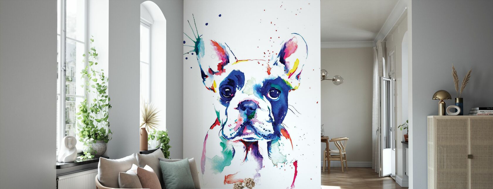 Frenchie - Wallpaper - Living Room