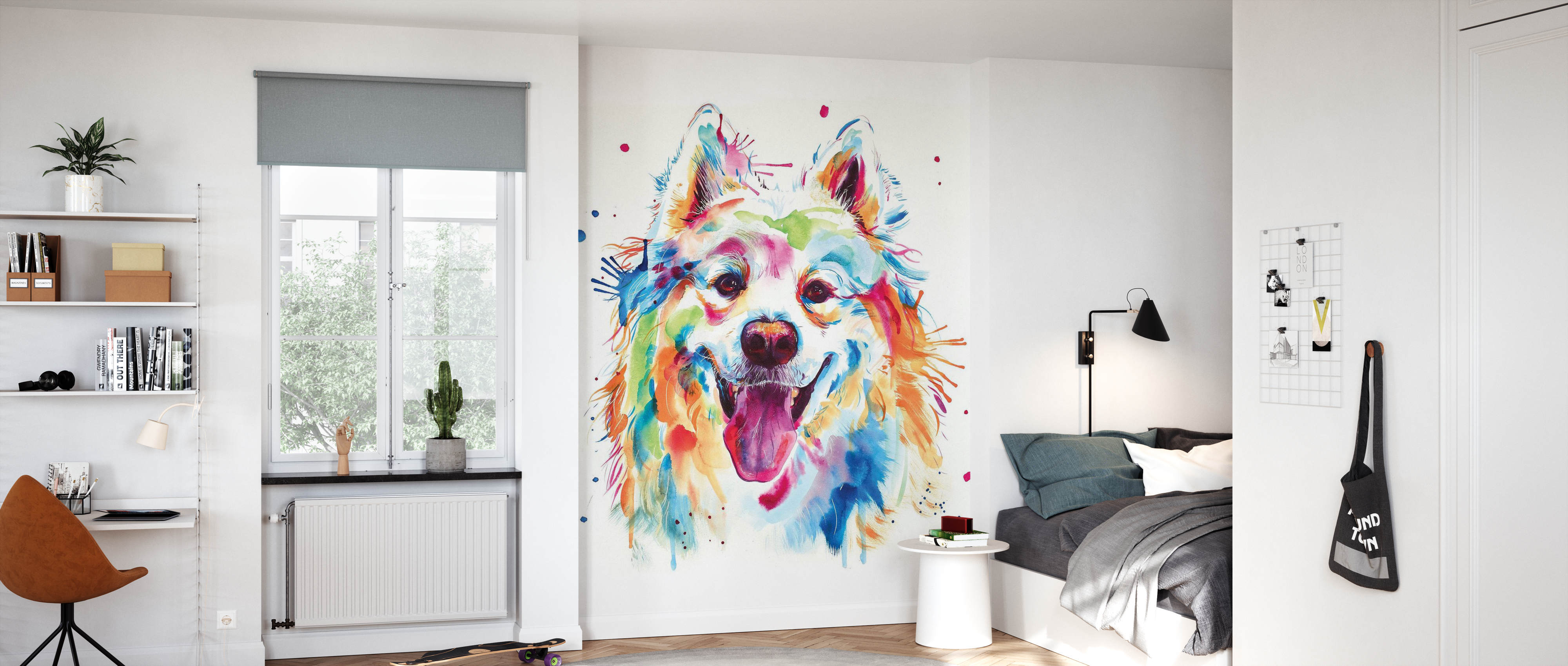 Photo Wallpaper Mural Non-woven 10430_VE Teacher Dog animals pets dog dogs teach 