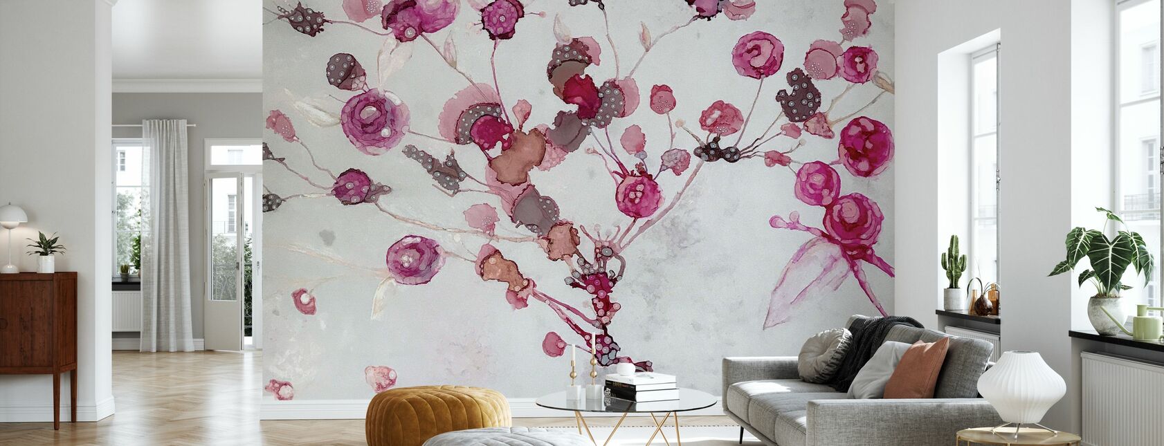 Peonies - Wallpaper - Living Room