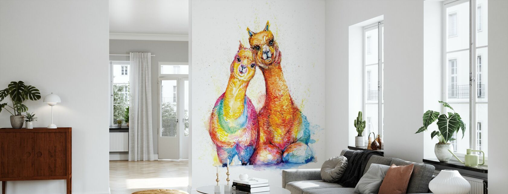 Packa Alpaca - Papel pintado - Salón