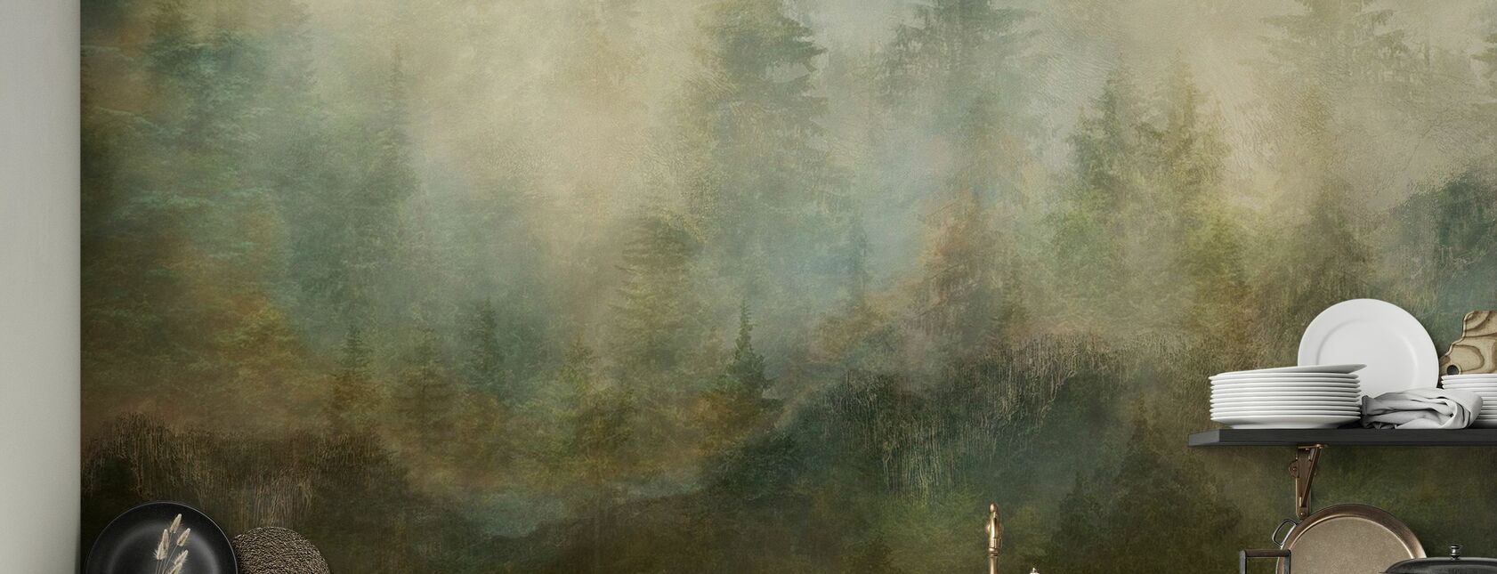 Epic Pine Tree Landscape II - Wallpaper - close-up