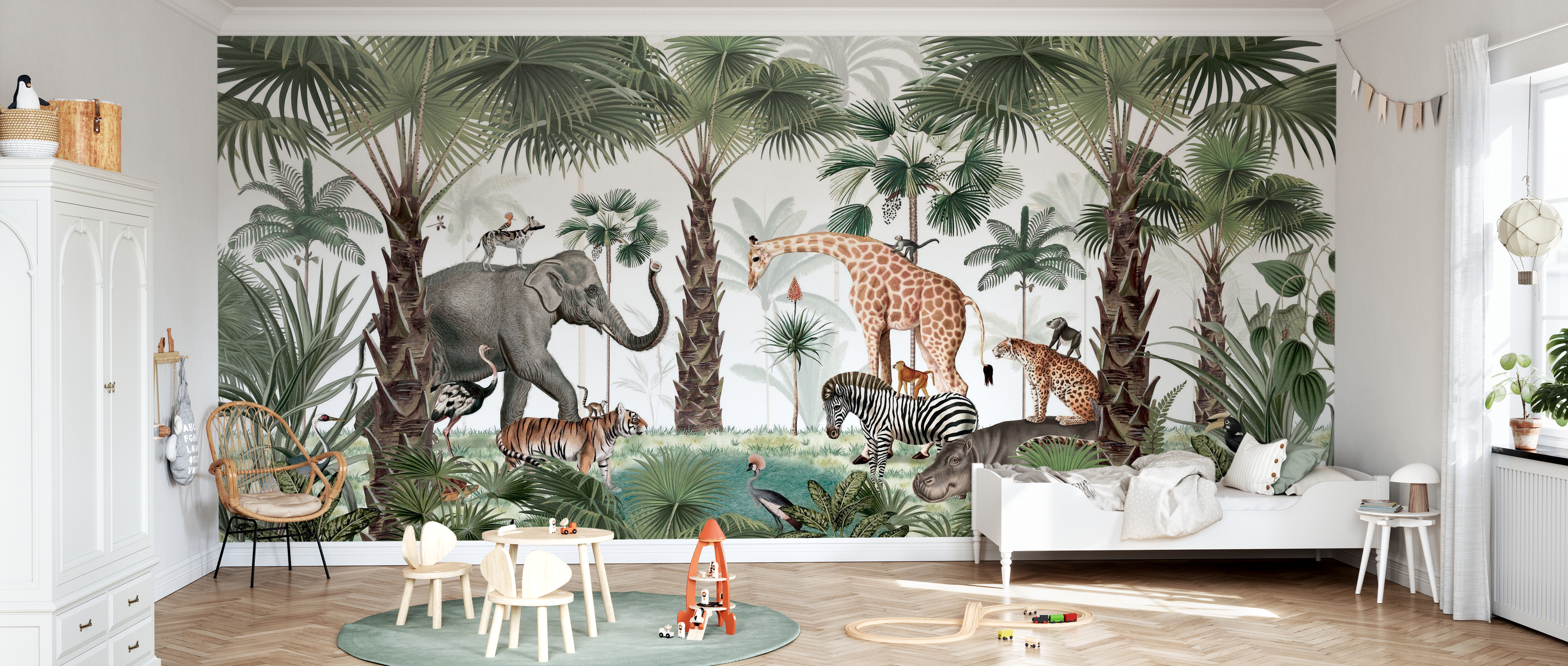 Huge Animals WILD SAFARI LION WOLF elephant FLAMINGO Wall Mural Photo Wallpaper 
