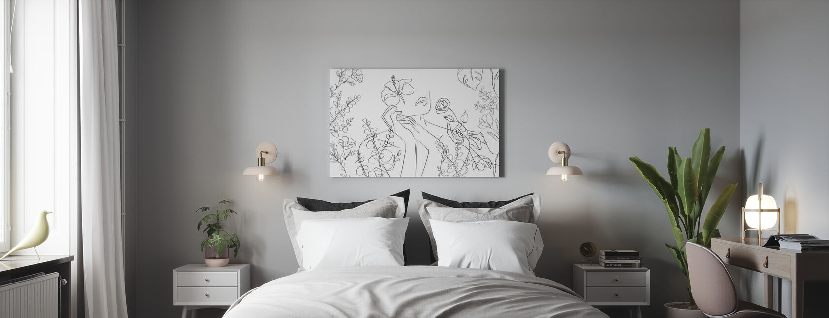 Amongst the Wildflowers - Canvas print - Bedroom