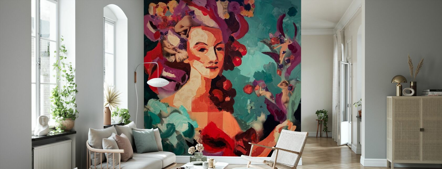 Marie Antoinette Party - Wallpaper - Living Room