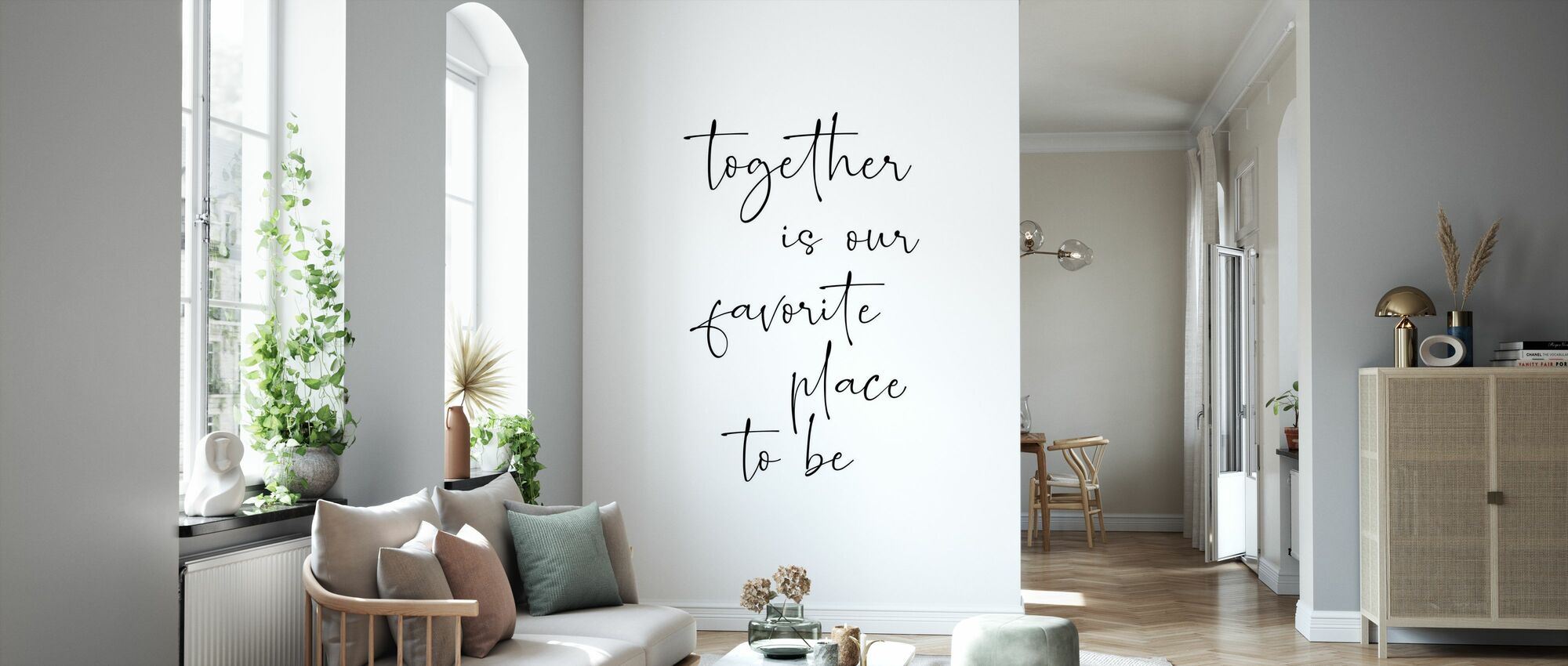 Together is our Favorite Place to Be – delightful wall mural – Photowall