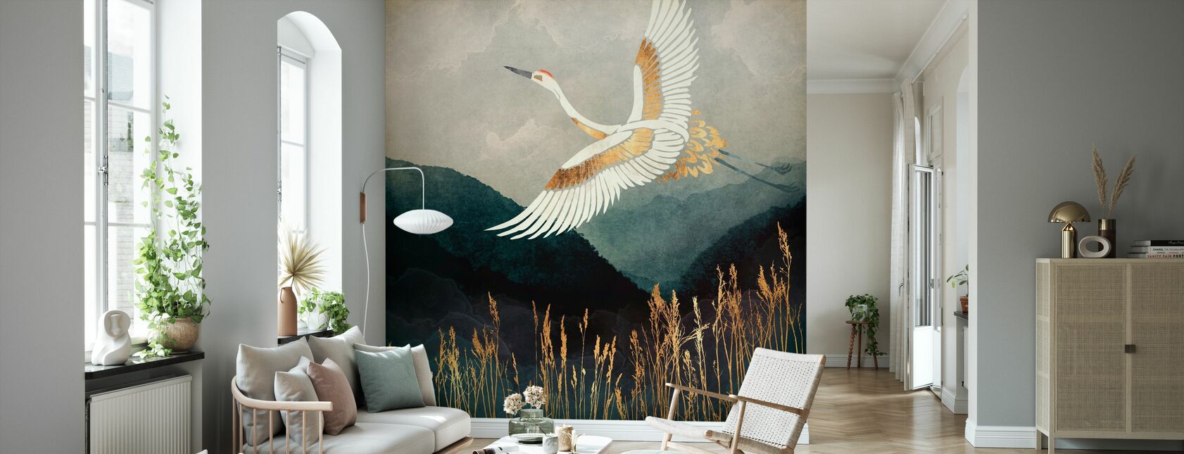 Elegant Flight - Wallpaper - Living Room