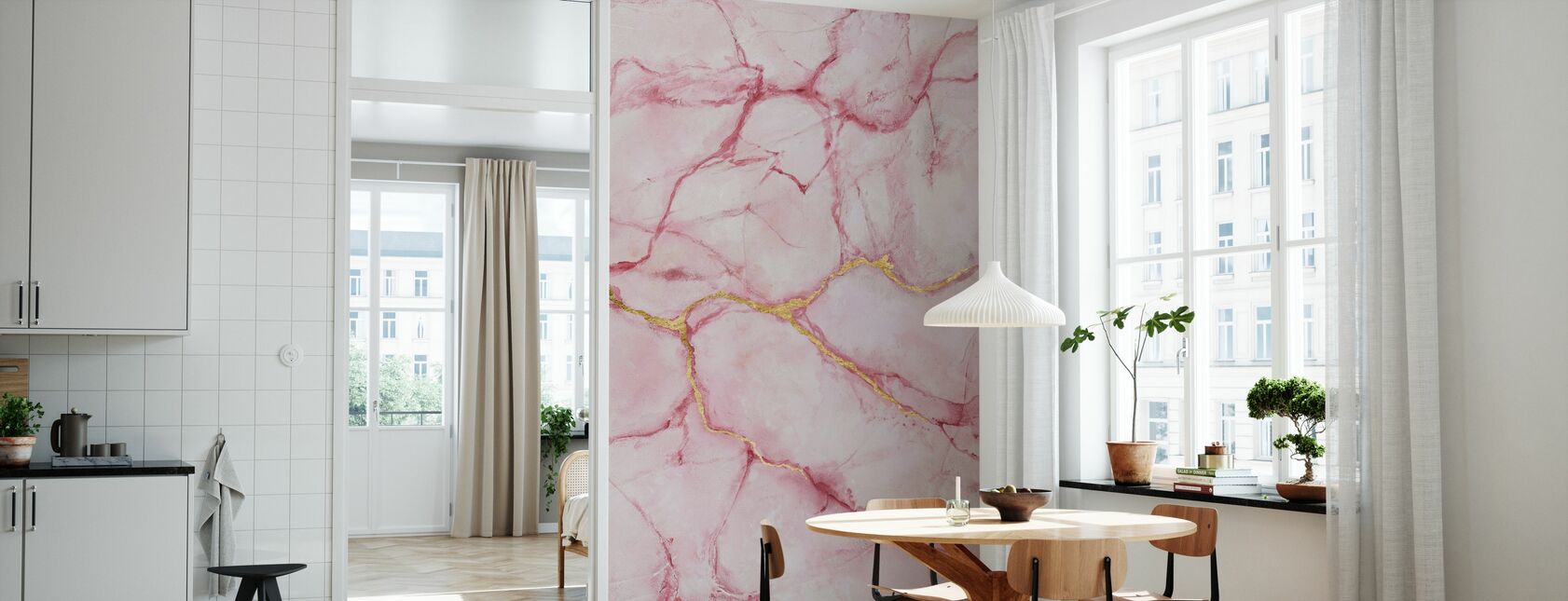 Rose Marble - Wallpaper - Kitchen