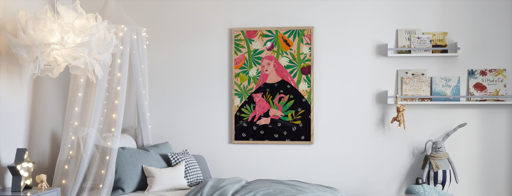 Tropical Lady - Poster - Kids Room
