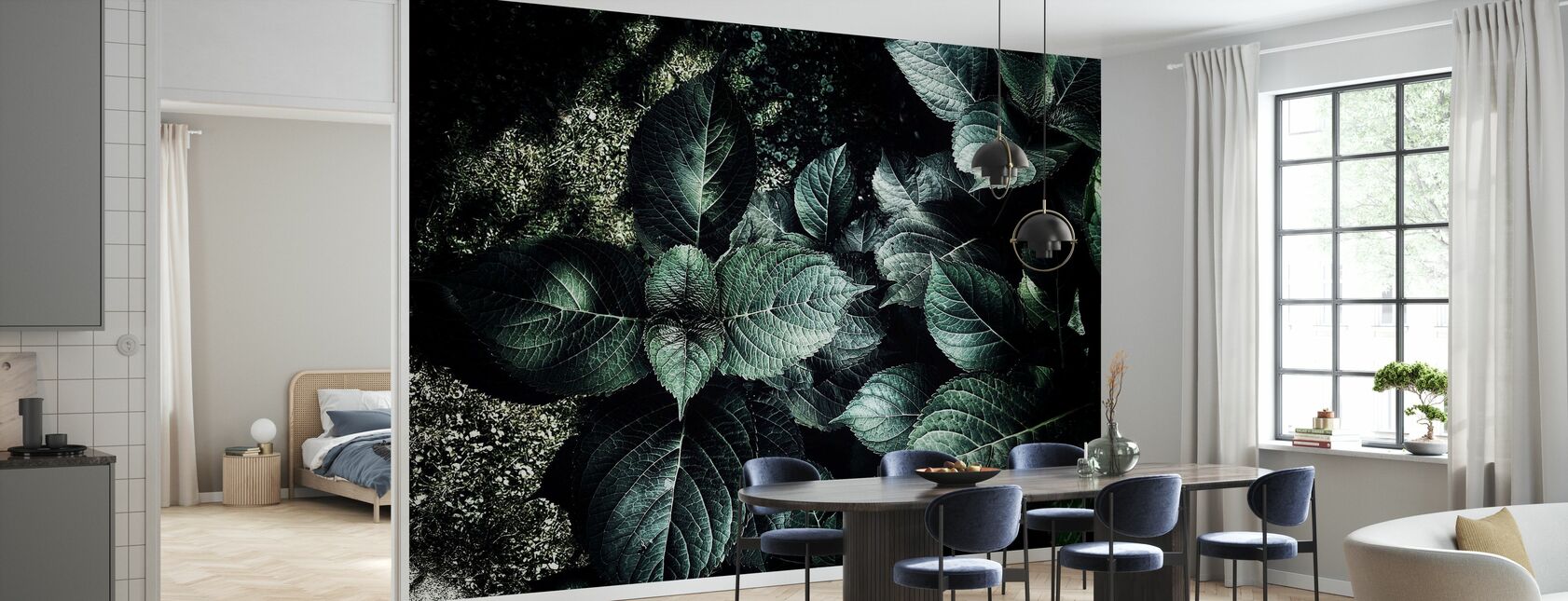 Touch of Green Dark - Wallpaper - Kitchen