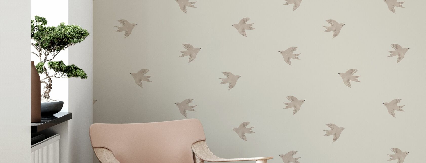 Dreamy Birds - Summer Sand - Wallpaper - close-up