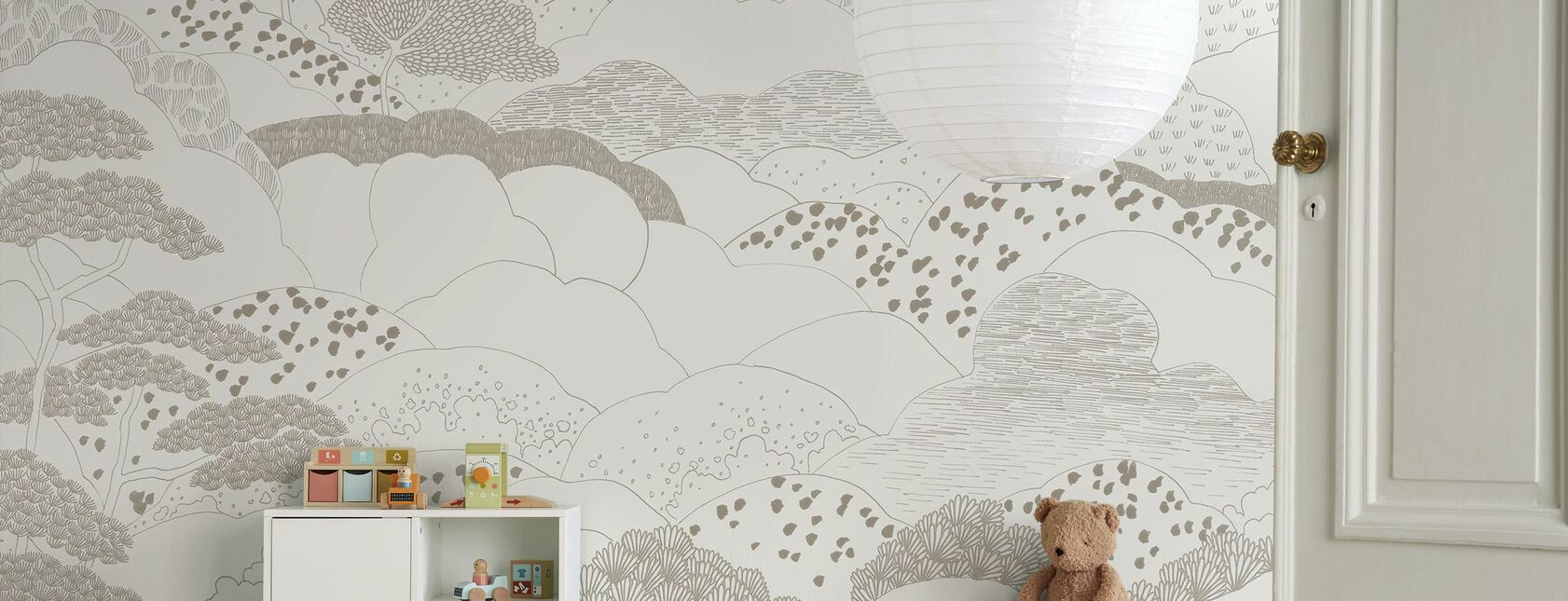 Highlands - Beige - Wallpaper - Kids Room