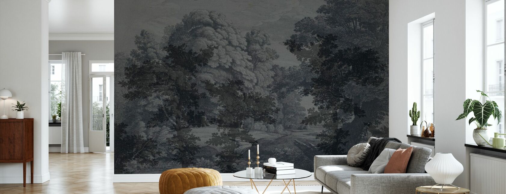 Lace - Summer Night - Wallpaper - Living Room