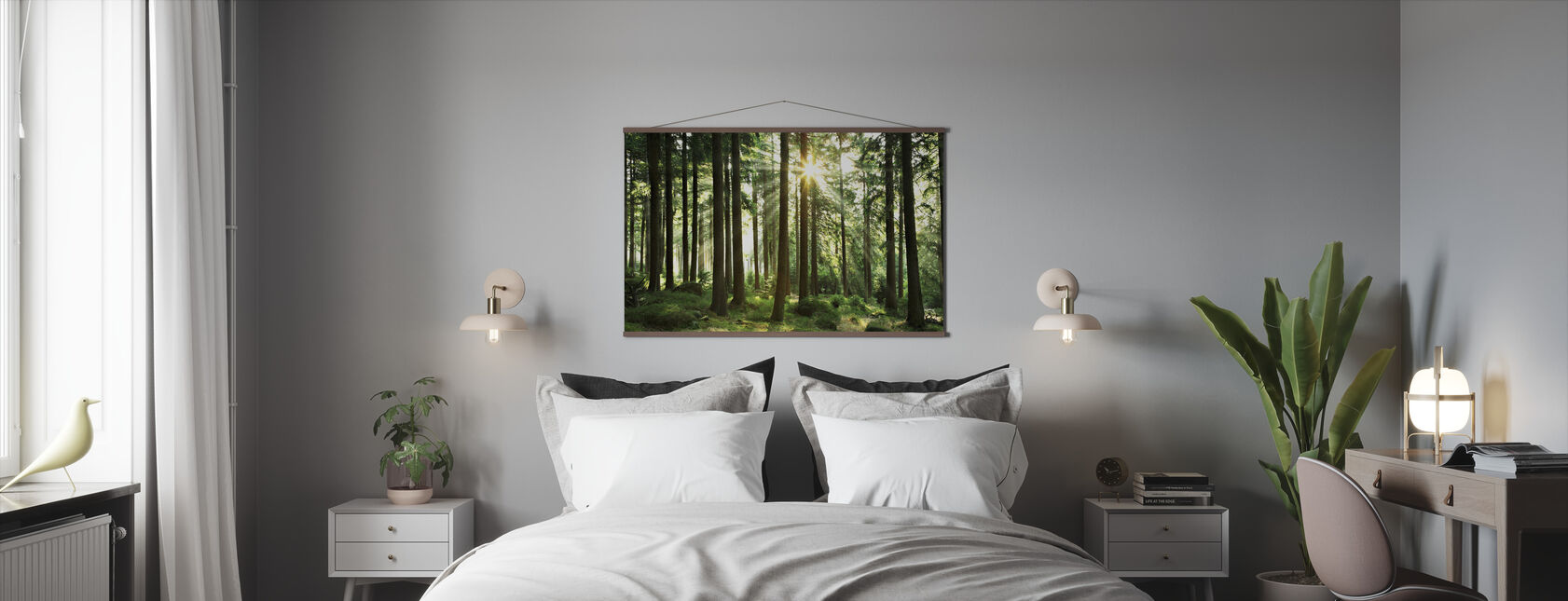 Sunbeam through Trees - Poster - Bedroom